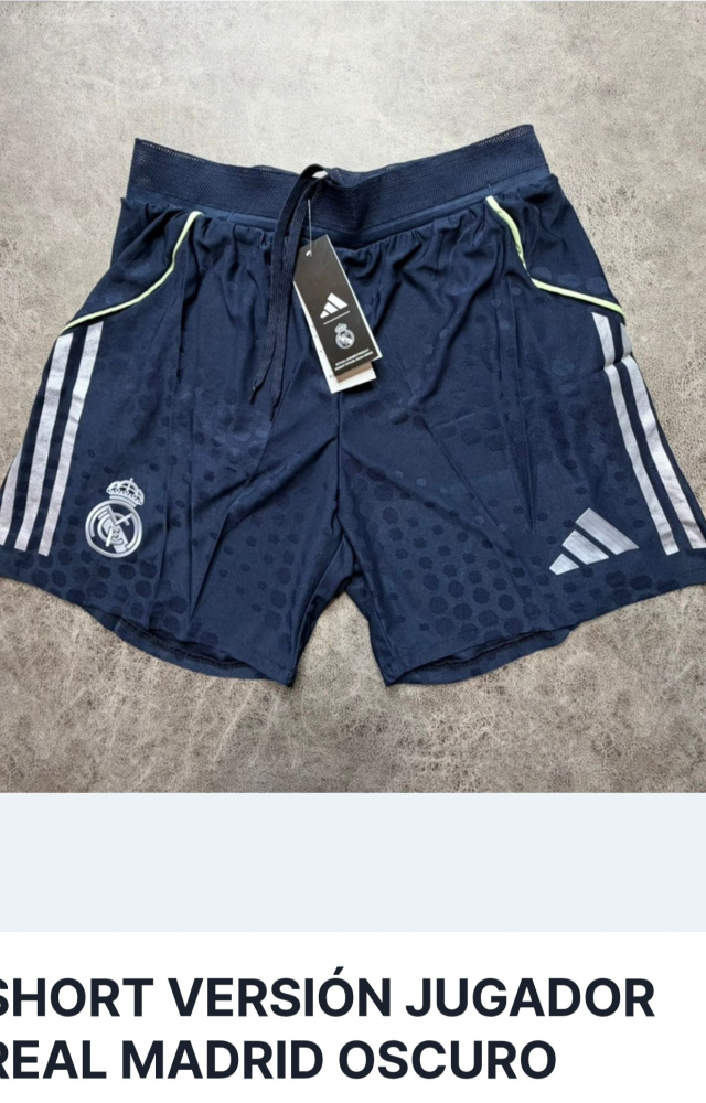 Short versión jugador del real Madrid 🇪🇸 
